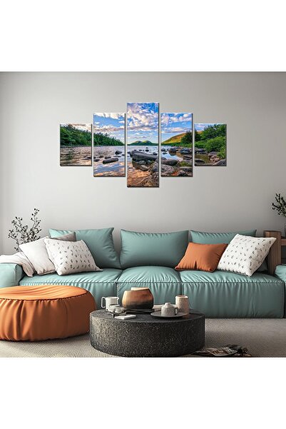 ALAYRA International لوحة جدارية مطبوعة عالية الدقة من قماش ألايرا، تصور بركة برج الأردن في منتزه أكاديا الوطني، ولاية مين الأمريكية، منظر طبيعي.