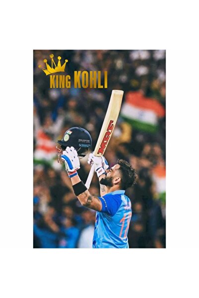 ALAYRA International ملصق "ألايرا بوستر والا" لفيرات كوهلي، مناسب لجدران المك...