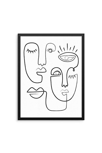 ALAYRA International ألايرا، بكل إخلاص، ليس خطًا متصلًا، لوحة فنية تجريدية لو...