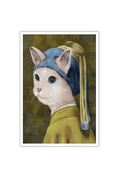 ALAYRA International ALAYRA Retro Kitten Canvas Wall Art Famous Funny Kitten ...