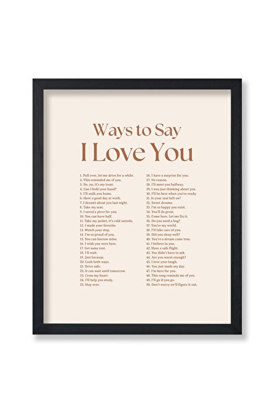 ALAYRA International ALAYRA Poster Master Ways To Say I Love You Poster - Mot...