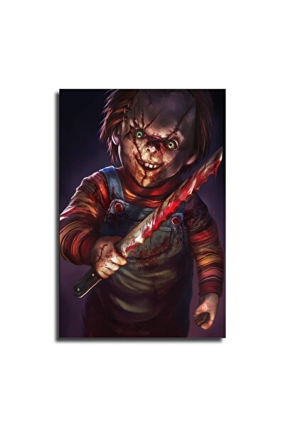 ALAYRA International لوحة جدارية فنية من القماش، مستوحاة من فيلم الرعب تشاكي ...