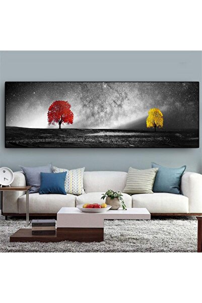 ALAYRA International لوحات جدارية عصرية من ALAYRA، صور لأشجار صفراء وحمراء، ل...