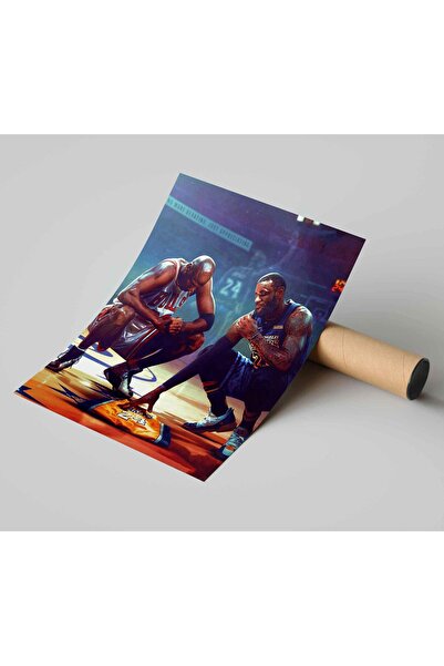 ALAYRA International ملصق فينيل بدون إطار لكرة السلة، يضم صوراً لمايكل جوردان...