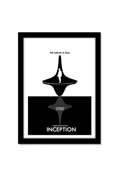 ALAYRA International ALAYRA Inception Minimal Black Framed Poster for Room an...