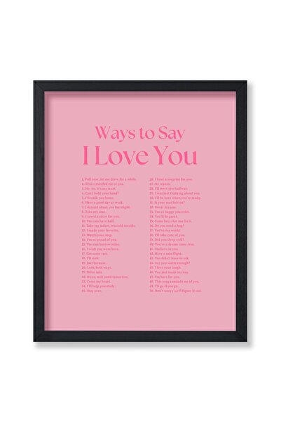 ALAYRA International ALAYRA Poster Master Ways To Say I Love You Poster - Mot...