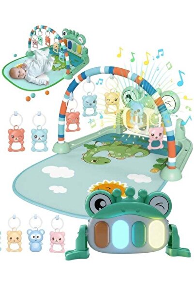 ZeeSquare صالة ألعاب للأطفال مزودة بسجادة بيانو موسيقية