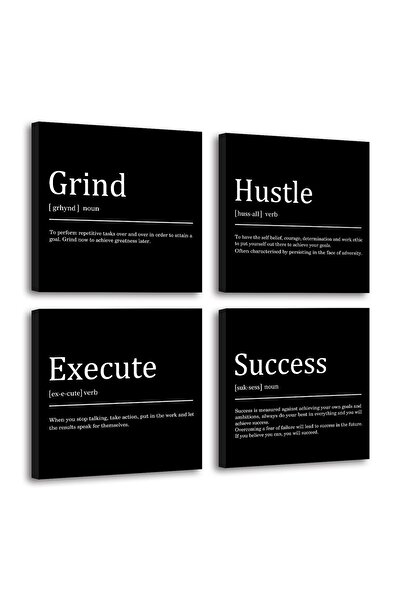 ALAYRA International مجموعة لوحات جدارية تحفيزية من قماش ألايرا، تحمل شعار "ا...