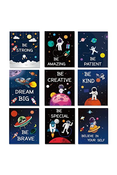 ALAYRA International مجموعة ألايرا المكونة من 9 قطع من مطبوعات فنية جدارية عن...