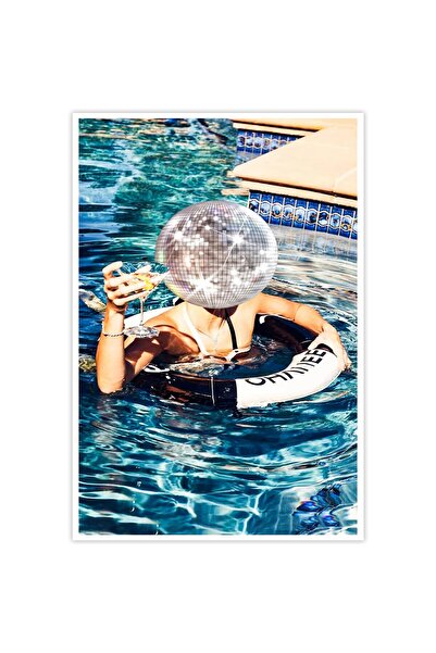 ALAYRA International ALAYRA Disco Ball Decor Funky Preppy Posters Blue Cockta...