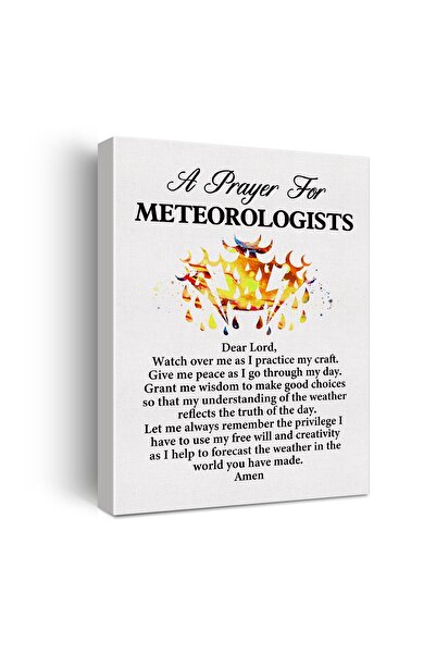 ALAYRA International ALAYRA a Meteorologist's Prayer Quote Poster Canvas Wall...