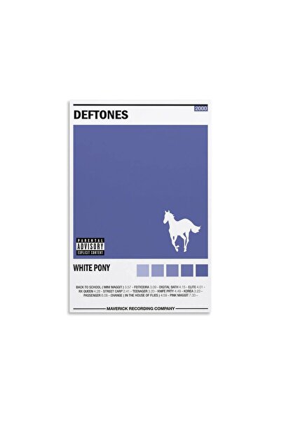 ALAYRA International ALAYRA Deftones WHITE PONY Canvas Poster Bedroom Decorat...