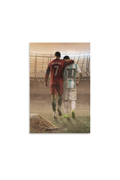 ALAYRA International ALAYRA Cristiano Ronaldo And Lionel Messi Poster fra pos...