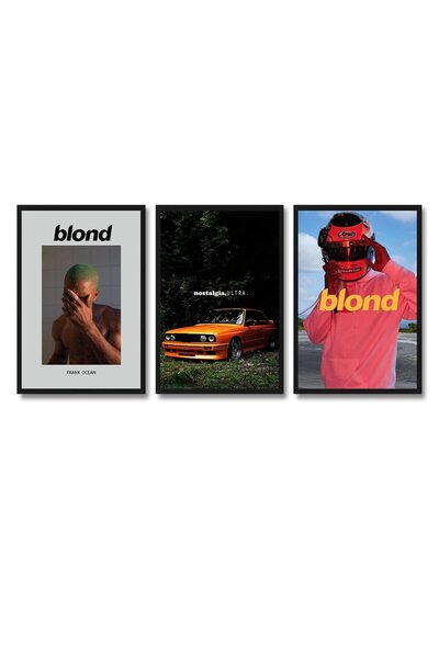 ALAYRA International ملصق ألايرا لفرانك أوشن، غلاف ألبوم بلوند، ملصقات جدارية...