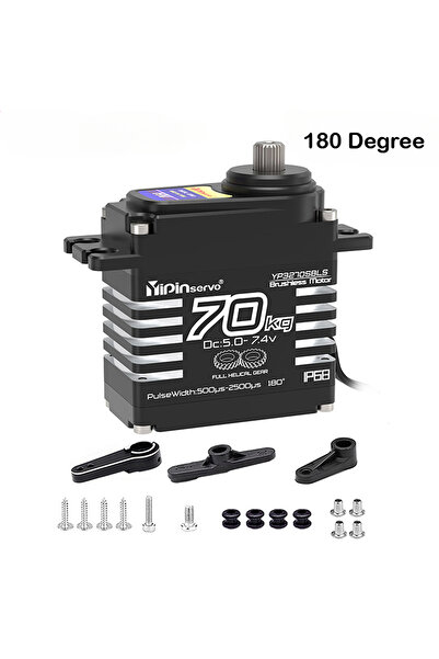 Choice محرك سيرفو رقمي 8.4 فولت بدون فرش، بزاوية 180 درجة، ووزن 70 كجم، وعزم ...
