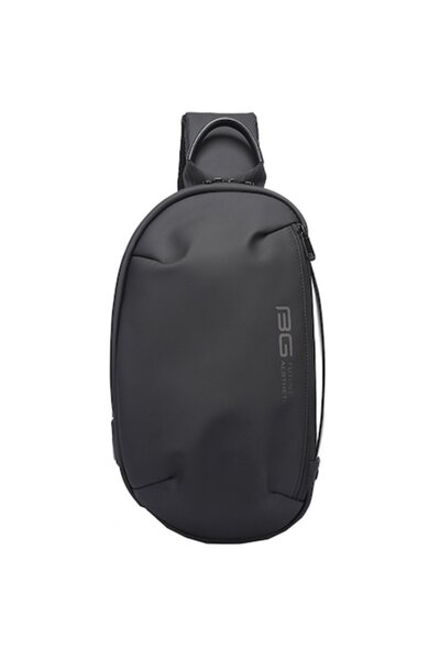 BANGE BG7306 Small Crossbody Backpack with USB Port, Water-Resistant, Black
