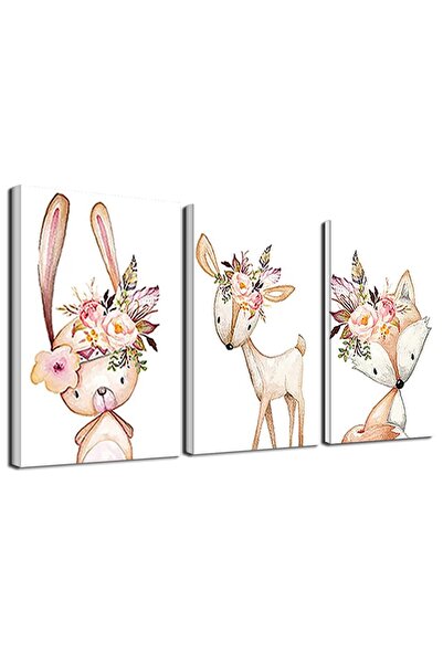 ALAYRA International لوحات جدارية لغرفة الأطفال من ألايرا، صور قماشية مطبوعة ...