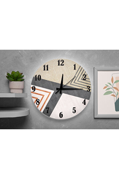 M&H Quality Modern Patterned Wall Clock – Silent Sweep Movement, Stylish Decorative Design