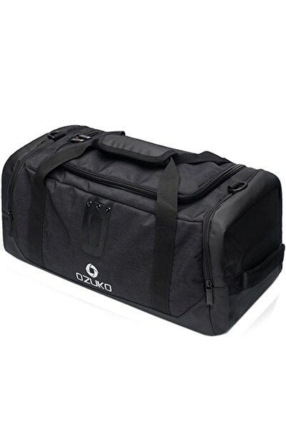 OZUKO Unisex sports bag, splash-resistant polyester, OZ9005BK Black