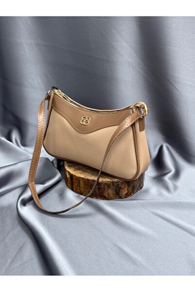 BENAHOLL Geantă de damă Favora cu fermoar, model tip fagure, geantă de umăr-DN0004 nurcă