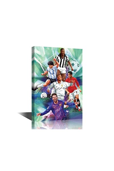 ALAYRA International ALAYRA King of the Ball Pictures Canvas Wall Art Footbal...