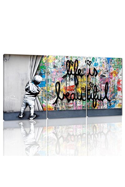 ALAYRA International ALAYRA Large Graffiti Wall Art Set Modern Graffiti Art W...