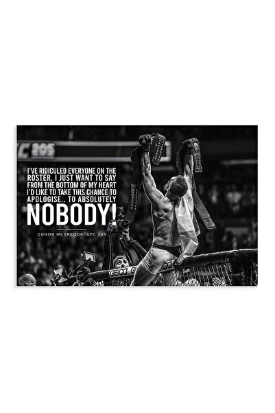 ALAYRA International ملصق ألايرا كونور ماكجريجور مطبوع وموقع، ملصقات قتال مع اقتباسات، لوحات قماشية لغرفة الأولاد