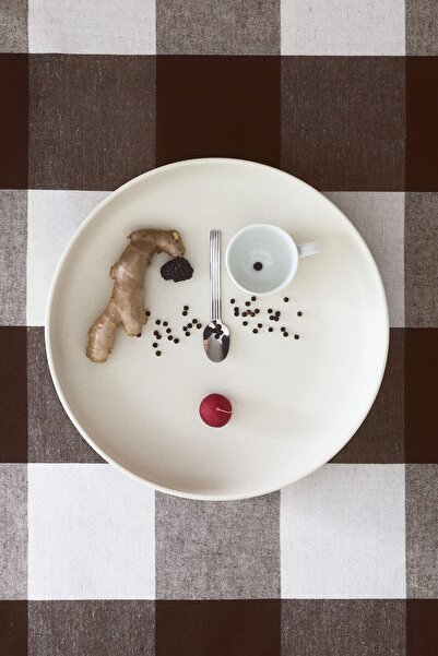 H&M Keten Karışımlı Masa Örtüsü