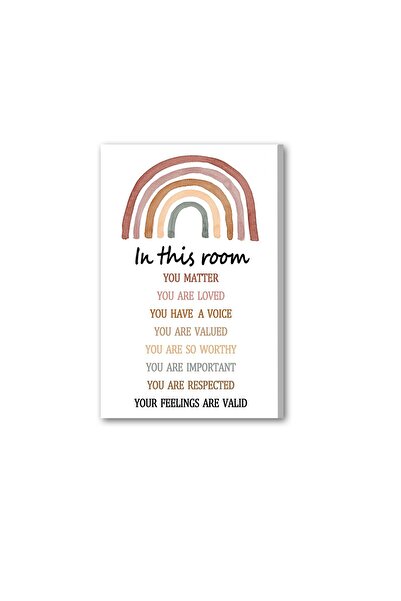 ALAYRA International ALAYRA In This Room Rainbow Nursery Wall Art Rainbow Mot...