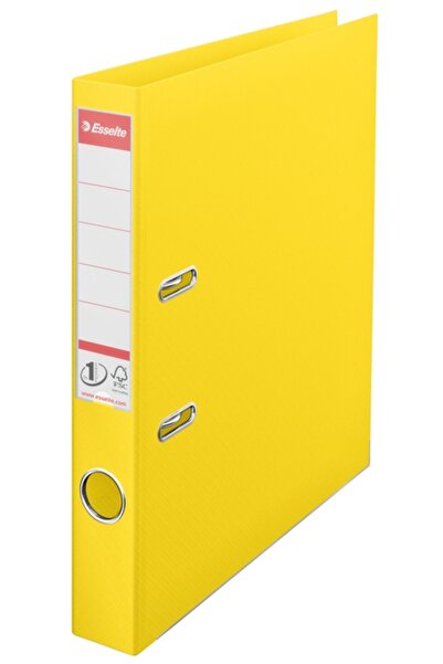 Esselte Biblioraft No.1 Power VIVIDA, PP/PP, partially recycled, FSC certified, A4, 50 mm, yellow