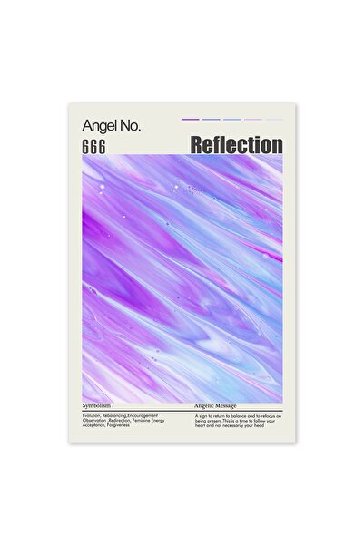 ALAYRA International ملصق رقم الملاك ALAYRA - 666، ملصق هالة متدرج تجريدي 12x...