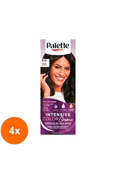 SCHWARZKOPF Palette Set 4 x Vopsea de Par Permanenta Palette Intensive Color ...