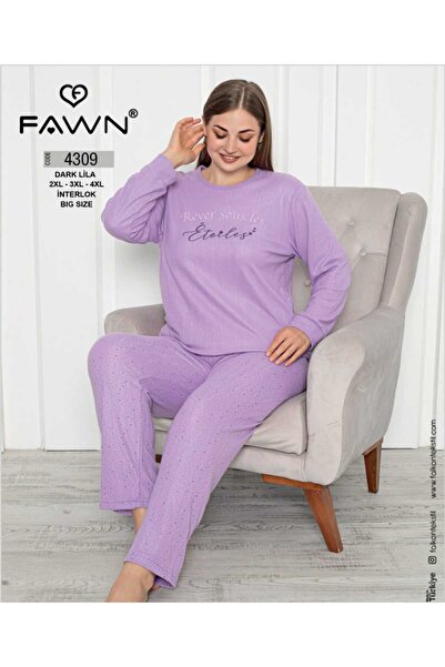 Nisa Women's Interlock Extra Large Size Cotton Pajama Set