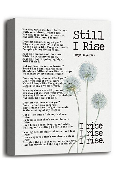 ALAYRA International لوحة جدارية قماشية من ALAYRA، تحمل اقتباسًا ملهمًا لمايا...