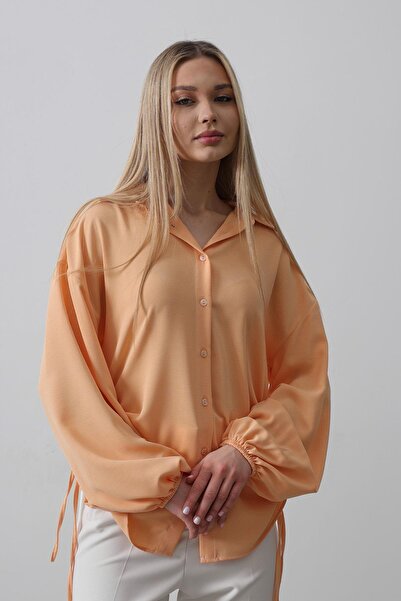 VAGGON Women's Salmon Piping Detailed Ayrobin Shirt Vs00523