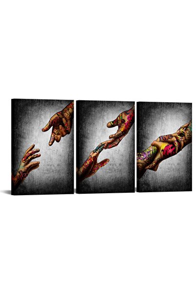 ALAYRA International مجموعة ألايرا الفنية الجدارية المكونة من 3 قطع، لوحات جد...