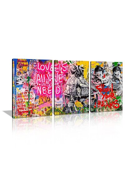 ALAYRA International لوحة تجريدية من تصميم بانكسي بعنوان "ألايرا" (ALAYRA)، ل...