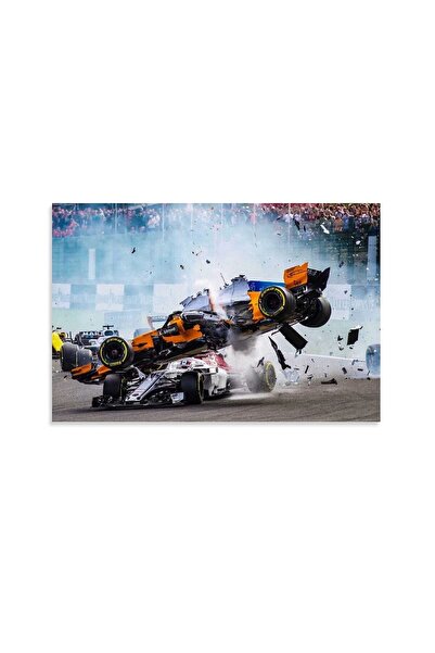 ALAYRA International لوحة فنية قماشية لسيارة ألايرا F1 - ملصق سيارة سباق ولوح...