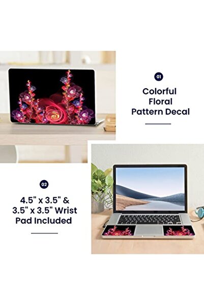 ALAYRA International ALAYRA Laptop 17-17.3" Skin Cover Colorful Floral Patter...