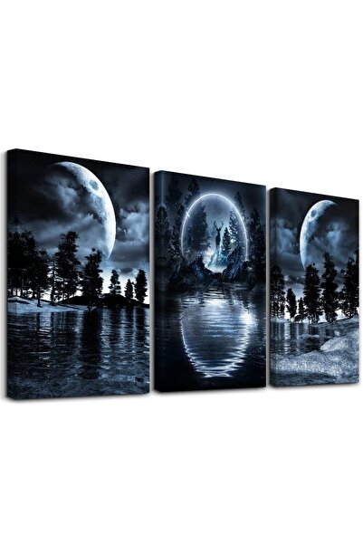 ALAYRA International ALAYRA 3 Piece Set Framed Canvas Wall Art For Living Roo...