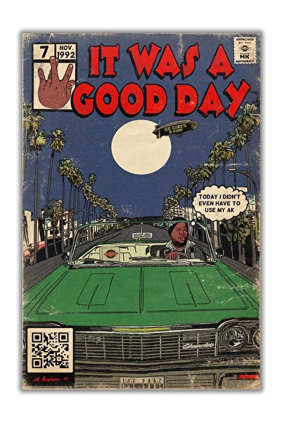 ALAYRA International ألايرا - كان يومًا جيدًا (كوميكس ساخر) ألبوم راب غانغستا، ملصق عتيق، لوحة زخرفية