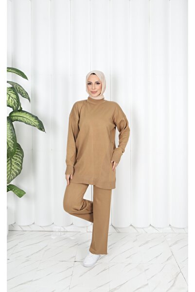 NİSUM MODA Asymmetrical Striped Mercerized Suit