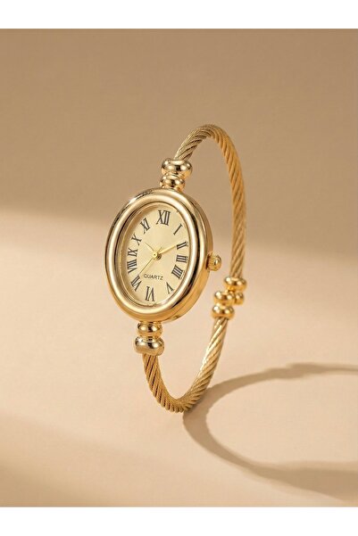 KLISHE Butik Paris Gold Renk Çelik Kadın Saati, Old Money, Luxury, Saat Kolek...
