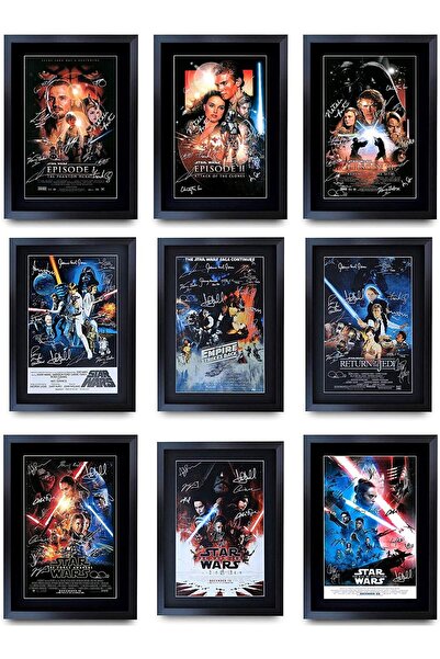 ALAYRA International مجموعة ملصقات أفلام حرب النجوم الكاملة من ALAYRA A3 FR، ...