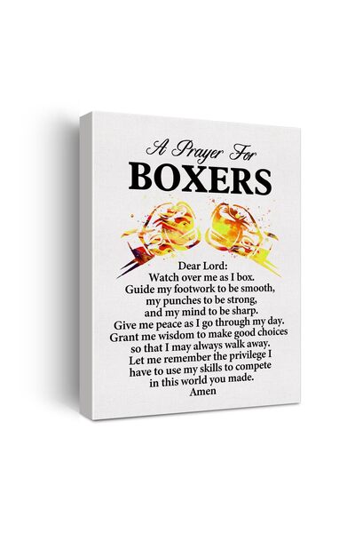 ALAYRA International ملصق جداري مطبوع عليه اقتباس من دعاء الملاكم ألايرا، منا...