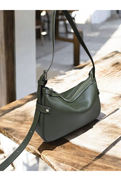 valentina victoria Genuine Leather Medium Size Sports Shoulder Bag with Wide ...