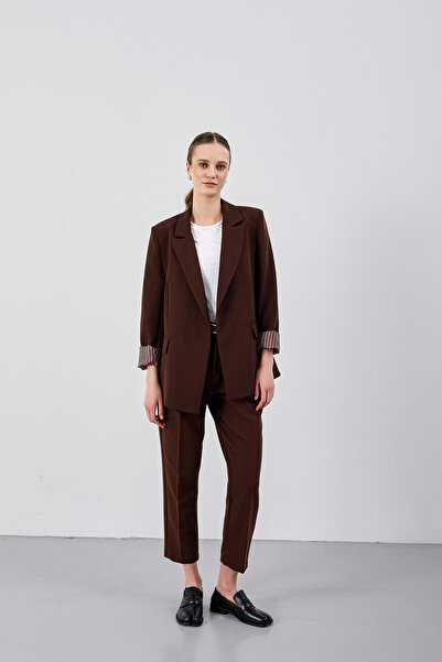 HG DESIGN Arka Cep Detaylı Kumaş Pantolon