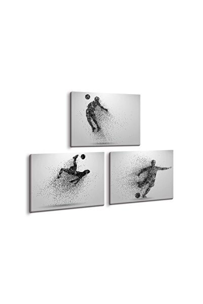 ALAYRA International ALAYRA Soccer Wall Art Prints Particle Silhouette Room D...