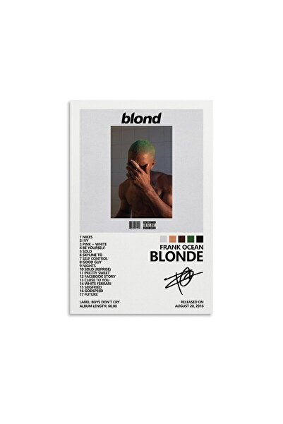 ALAYRA International ملصق ألايرا لفرانك أوشن، غلاف ألبوم بلوند، ملصقات لتزيين...