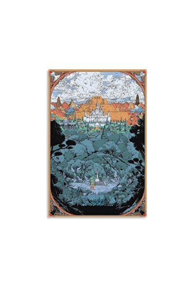 ALAYRA International ملصق ألايرا من لعبة أسطورة زيلدا، ملصق دموع المملكة، لوحة جدارية قماشية مزخرفة